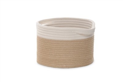 BASGED COTTON WEDI'I GWNEUD LLAW NATURIOL I BABANOD
